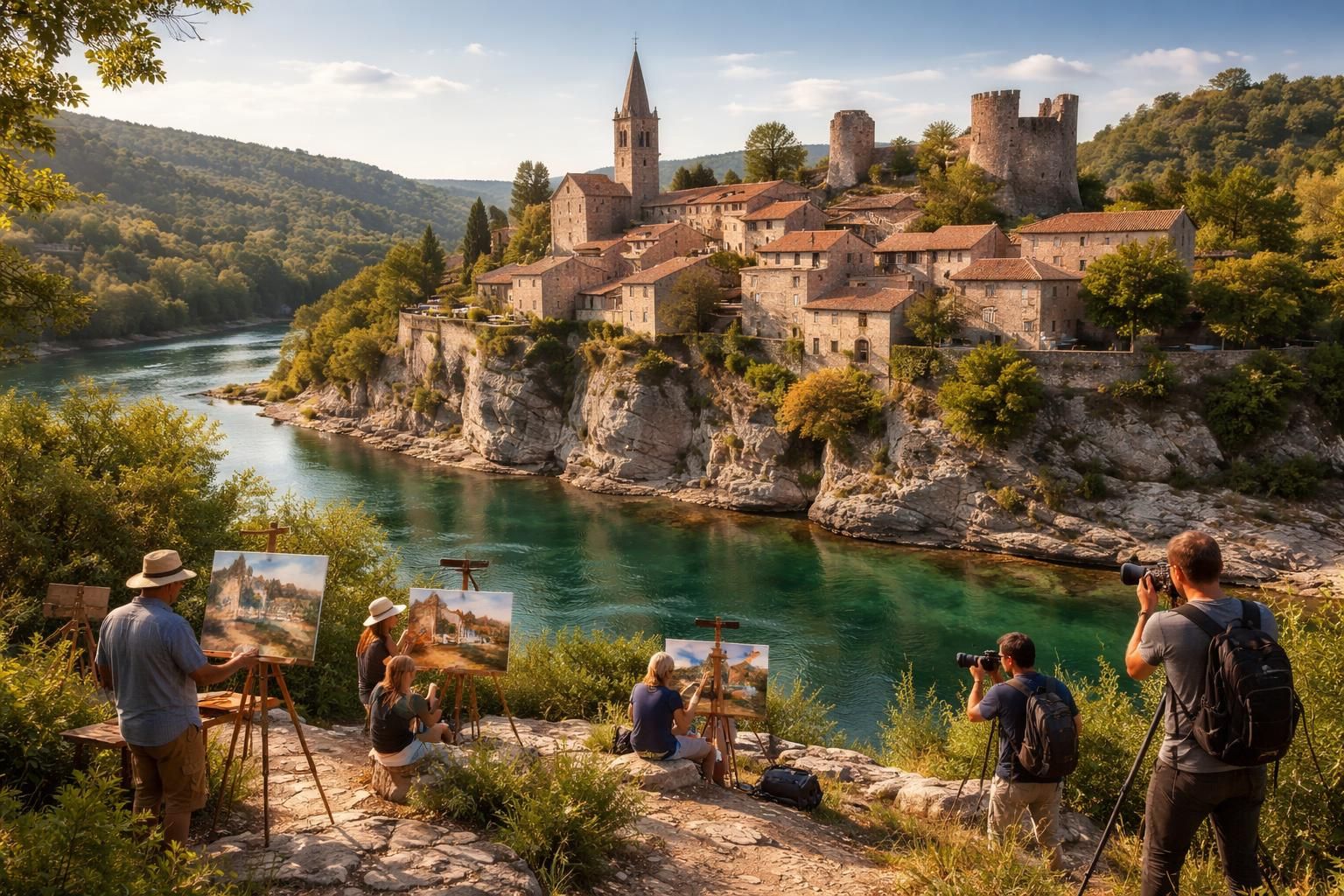 aigueze en france : découvrez un village pittoresque qui attire photographes et artistes par ses paysages authentiques et son charme unique.