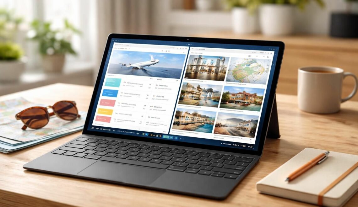 comparez facilement les vols et logements de vacances directement depuis votre tablette windows pour trouver les meilleures offres et planifier votre séjour en toute simplicité.