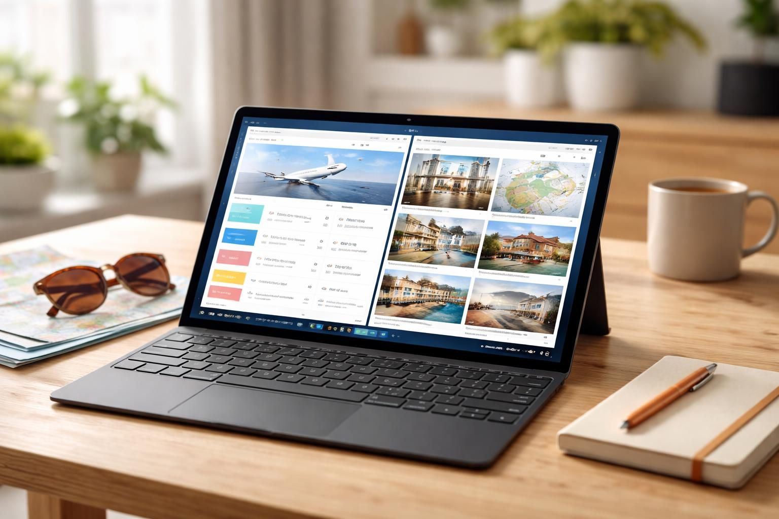 comparez facilement les vols et logements de vacances directement depuis votre tablette windows pour trouver les meilleures offres et planifier votre séjour en toute simplicité.