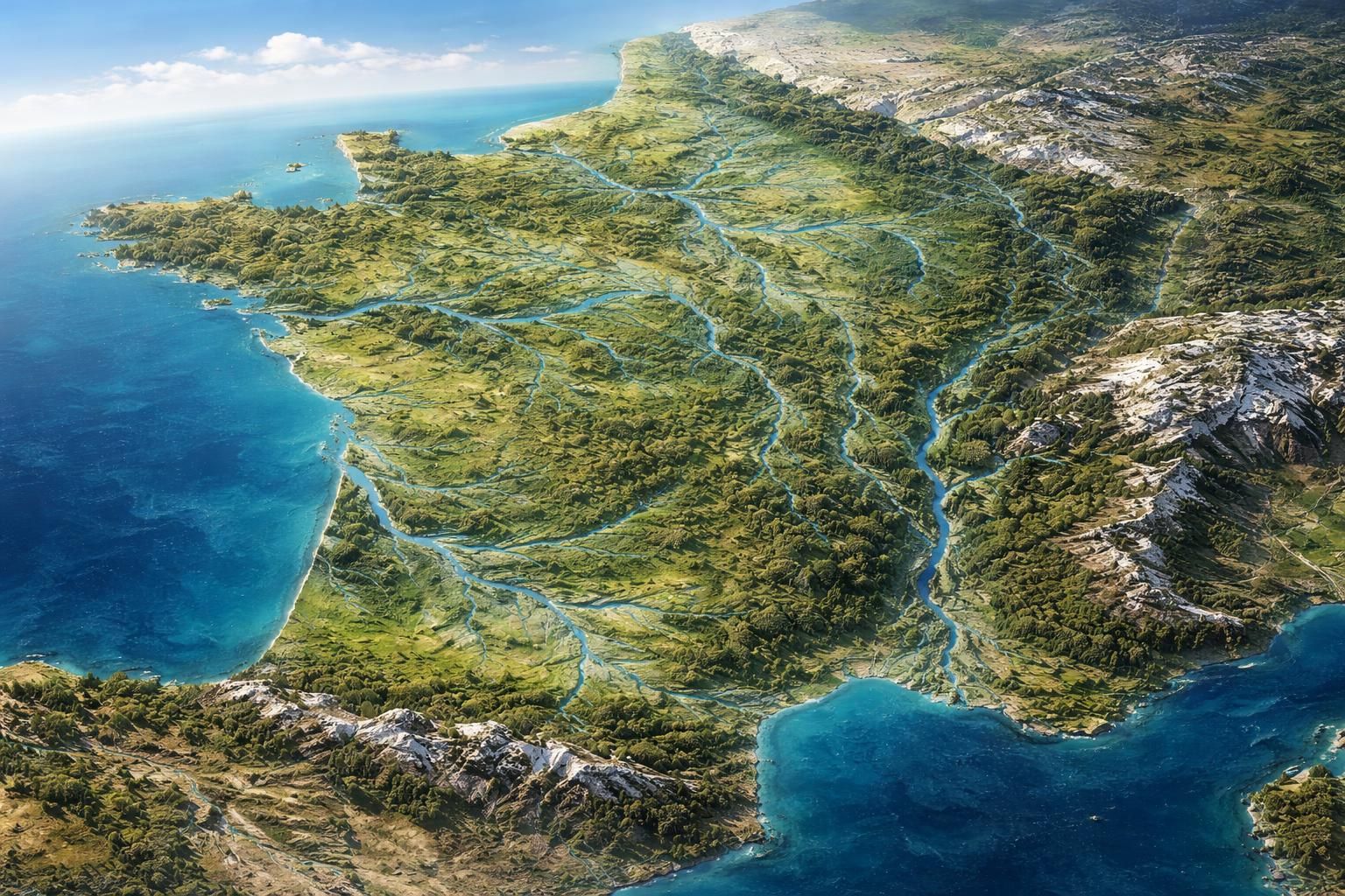 explorez la richesse des cours d'eau français grâce à notre carte détaillée des fleuves de france. partez à la découverte des merveilles hydrologiques du pays.