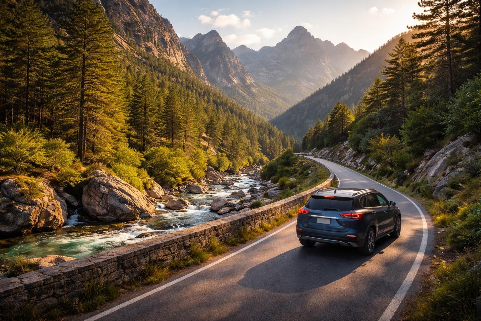 explorez la vallée de la restonica en voiture et vivez une aventure inoubliable au cœur de paysages naturels époustouflants et de routes pittoresques.