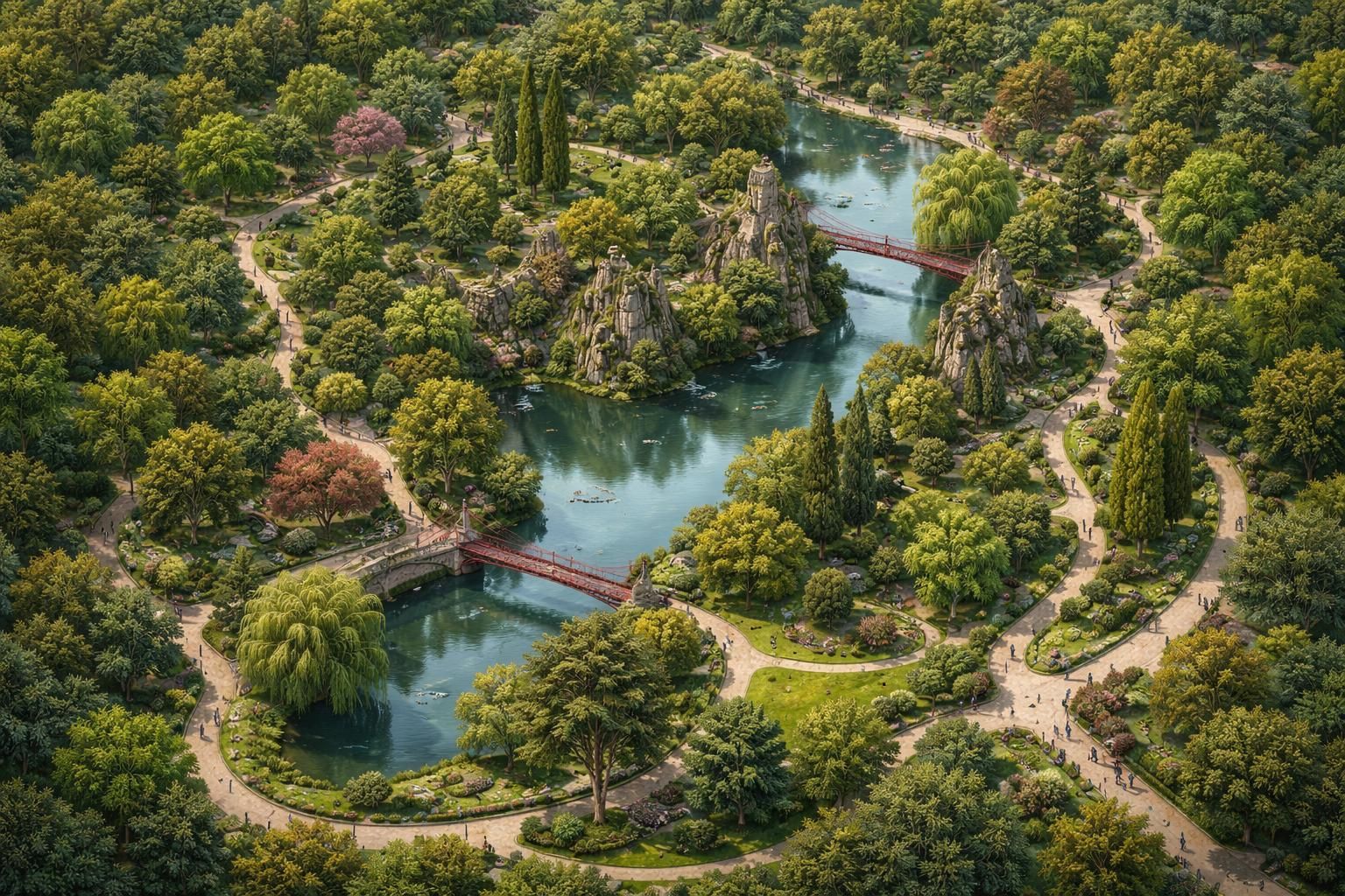explorez le plan détaillé du parc des buttes chaumont et préparez une balade inoubliable au cœur de ce magnifique espace vert parisien.