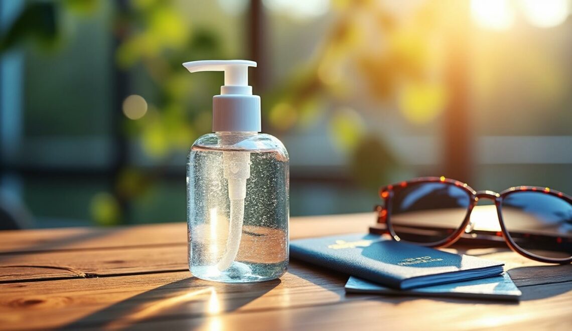 découvrez notre gel désinfectant de voyage, l'allié indispensable pour garantir votre protection où que vous soyez. compact et pratique, il se glisse facilement dans votre bagage pour que vous ayez toujours des mains propres et fraîches à portée de main. idéal pour vos déplacements, ce gel est votre compagnon de sécurité en toutes circonstances.
