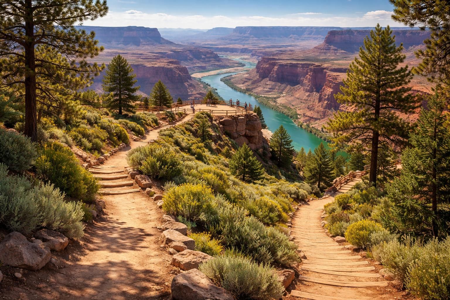 découvrez des itinéraires de randonnée pittoresques menant au magnifique green river overlook, un point de vue incontournable pour les amoureux de la nature et de la randonnée.