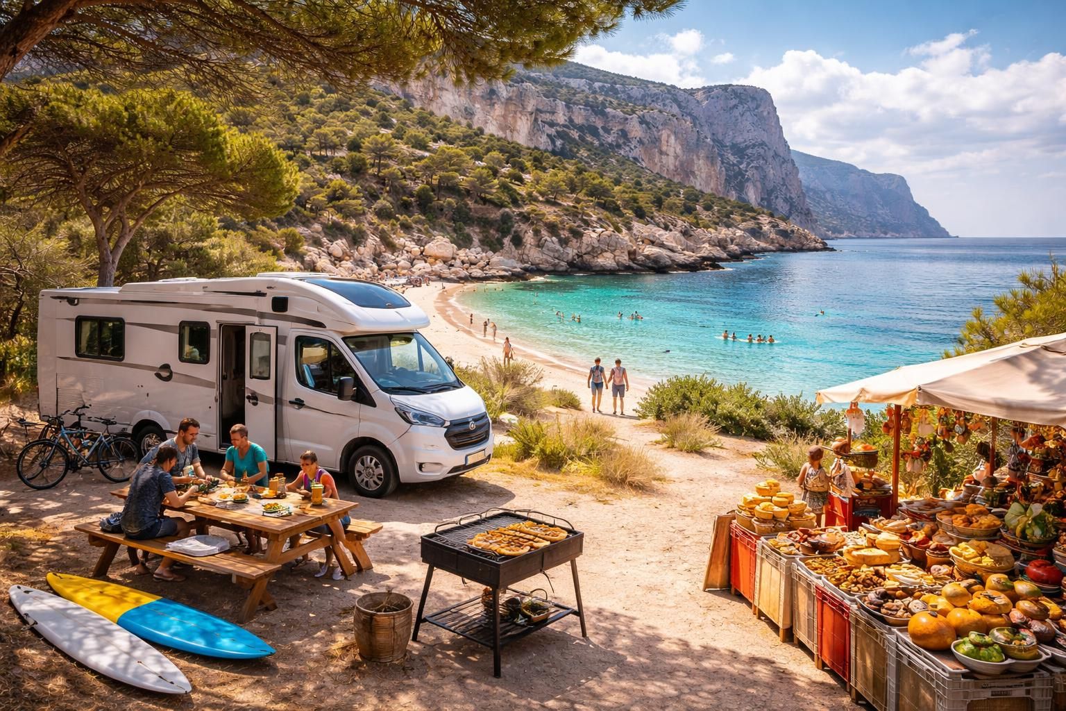 découvrez les activités incontournables à faire lors de votre séjour en camping-car en sardaigne : plages paradisiaques, visites culturelles, randonnées et gastronomie locale.
