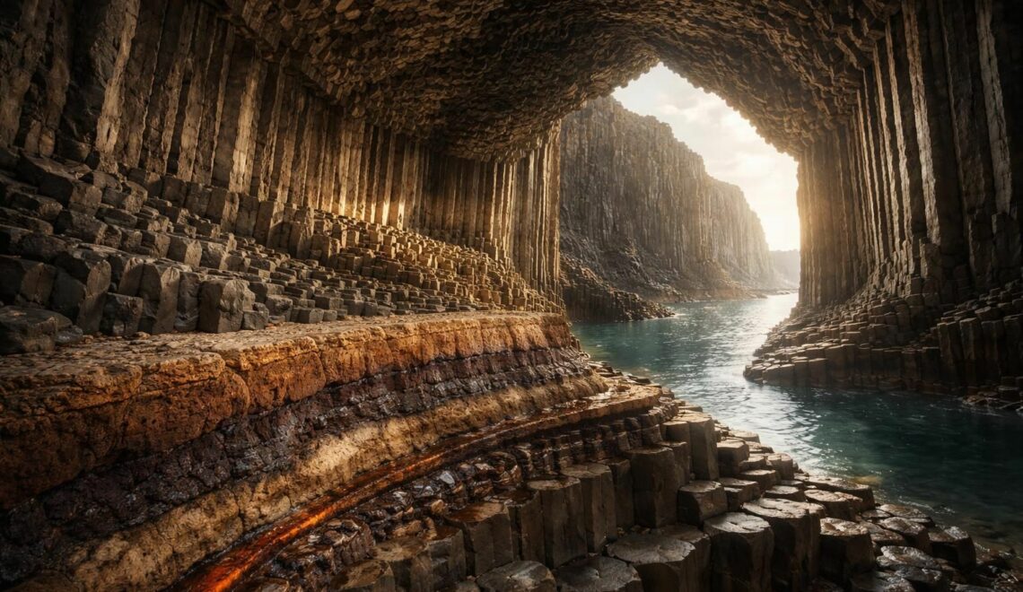 découvrez l'histoire géologique fascinante de la caverne de fingal, ses formations uniques et les secrets enfouis dans ses roches anciennes.