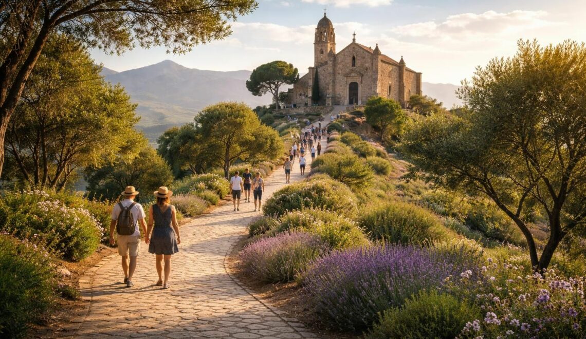 découvrez une promenade inoubliable autour de notre dame de la serra, alliant paysages magnifiques et histoire captivante pour une expérience unique.