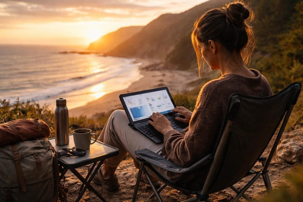 découvrez comment allier vacances et productivité grâce au télétravail nomade avec une tablette tactile microsoft, idéale pour travailler en déplacement en toute simplicité.