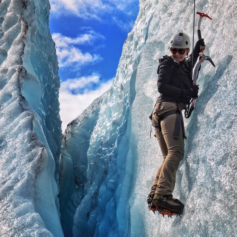 escalade sur glace