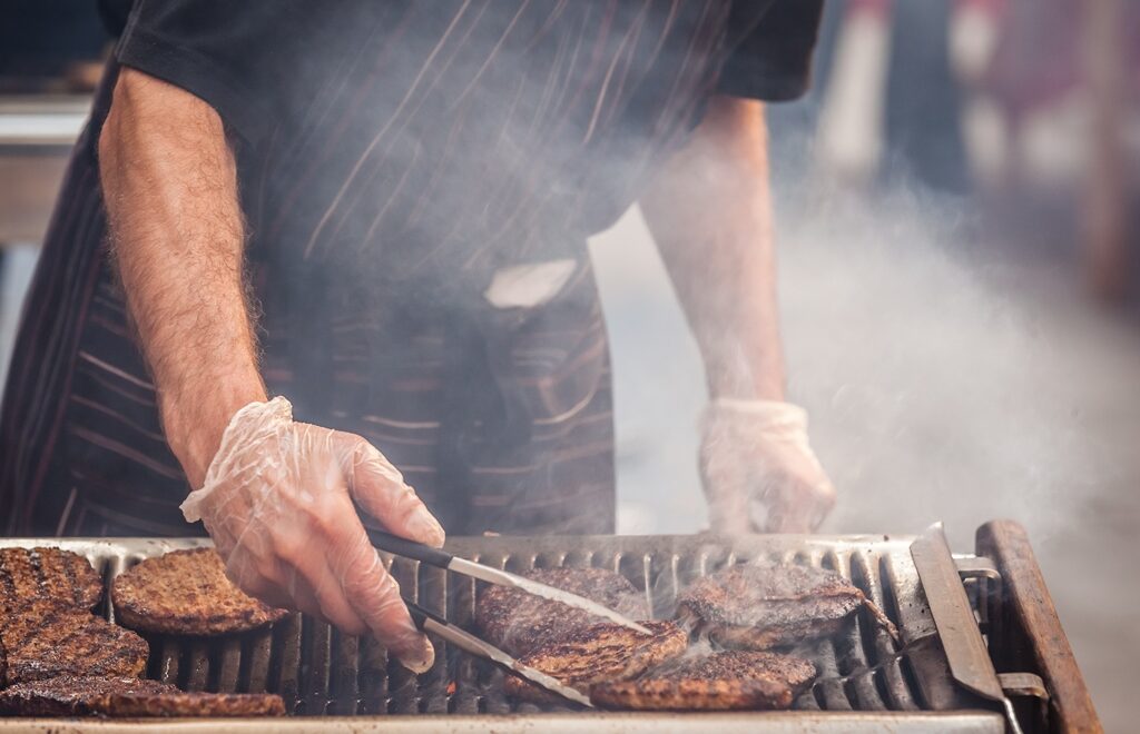 grillades des hamburgers