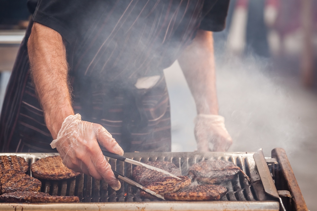 grillades des hamburgers