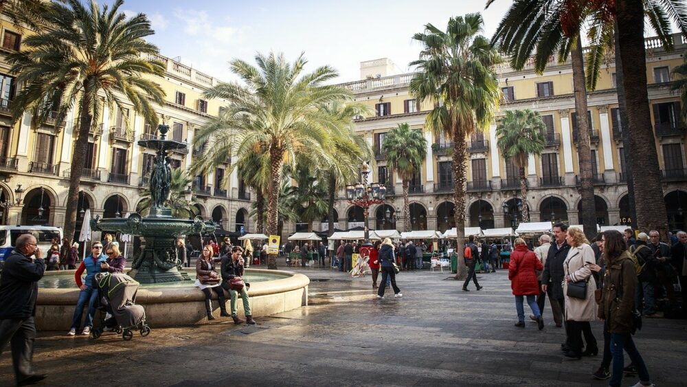 les rues de Barcelone